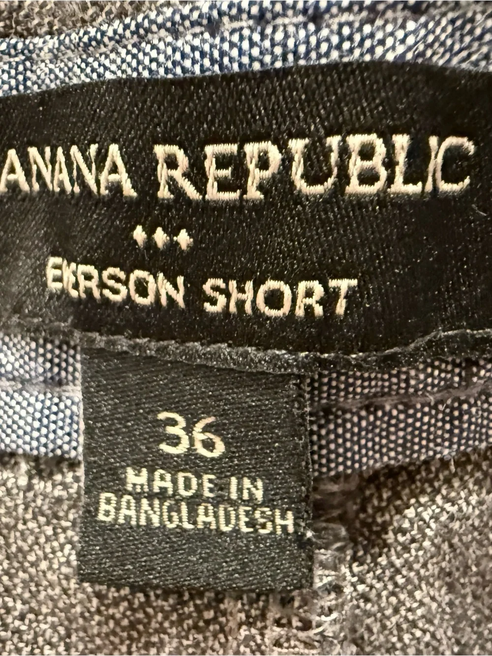 Banana Republic Men's Light Heather Gray Flat-Front Shorts